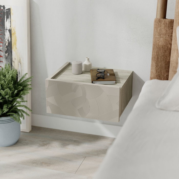 Hanah Home Mesita de Noche Onda - Sandstone, Travertine v2
